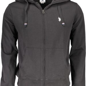BLUZA US POLO Z ZAMKIEM MĘSKA CZARNA