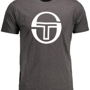 SERGIO TACCHINI MĘSKA KOSZULKA Z KRÓTKIM RĘKAWEM SZARA
