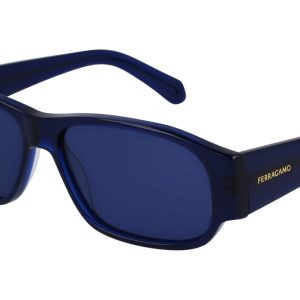 Okulary FERRAGAMO SF1109S571443. Okulary przeciwsłoneczne, Kolor niebieski. Mężczyzna.