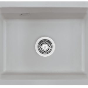 Systemceram Kara 50 U Titan, zlewozmywak ceramiczny, korek manualny