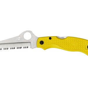 Spyderco SAVER SALT CLIPIT FRN YELLOW SERRATED C118SYL