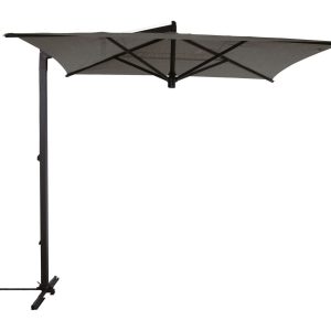 Fim Parasol wspornikowy Olefim Rio ze stojakiem na talerz melanż 256x256x276 cm grafit