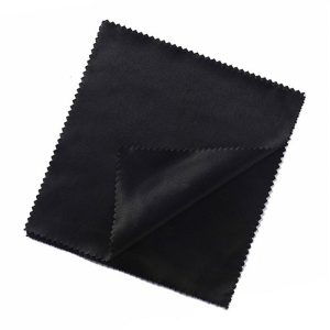 Ściereczka z Mikrofibry do okularów - czarna - 15x10
