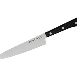 Samura HARAKIRI FILETTARE (Utility knife Serrated) CM.15 Black SHR-0024B