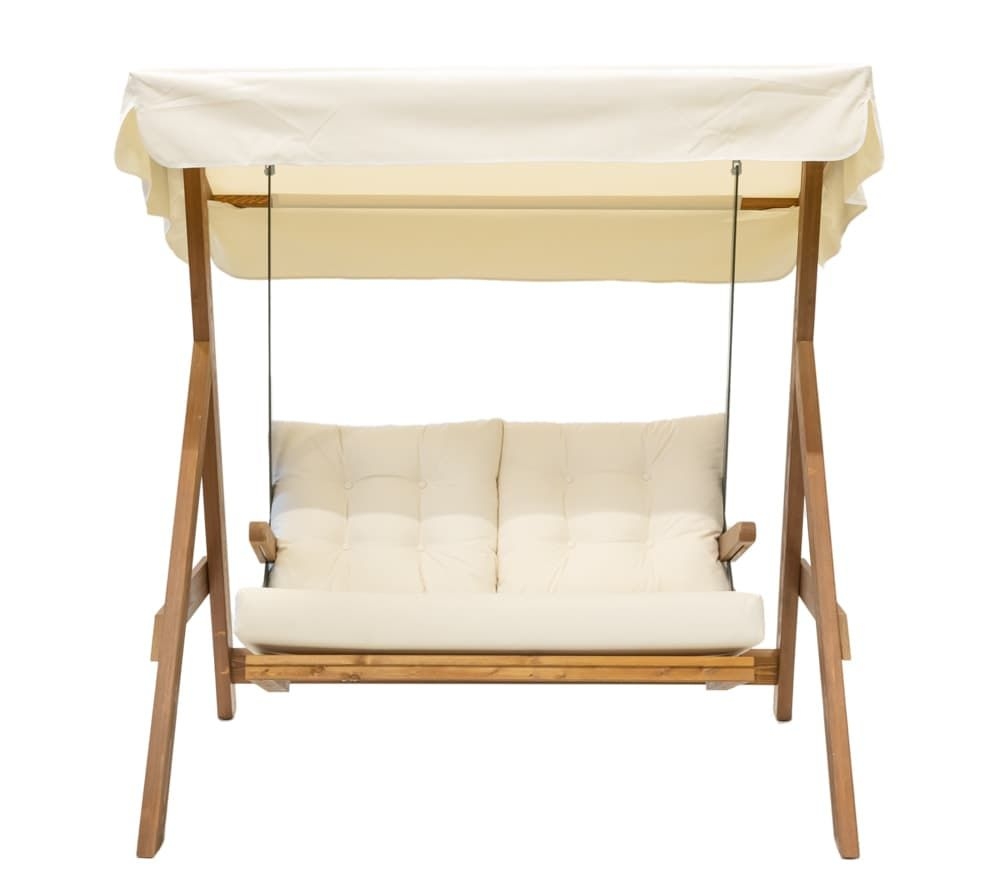 Westmann Drewniana huśtawka Hollywood Paryż 1700 beżowy 123x160x180cm