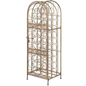 Metalowy regał stojak na wino na 45 butelek