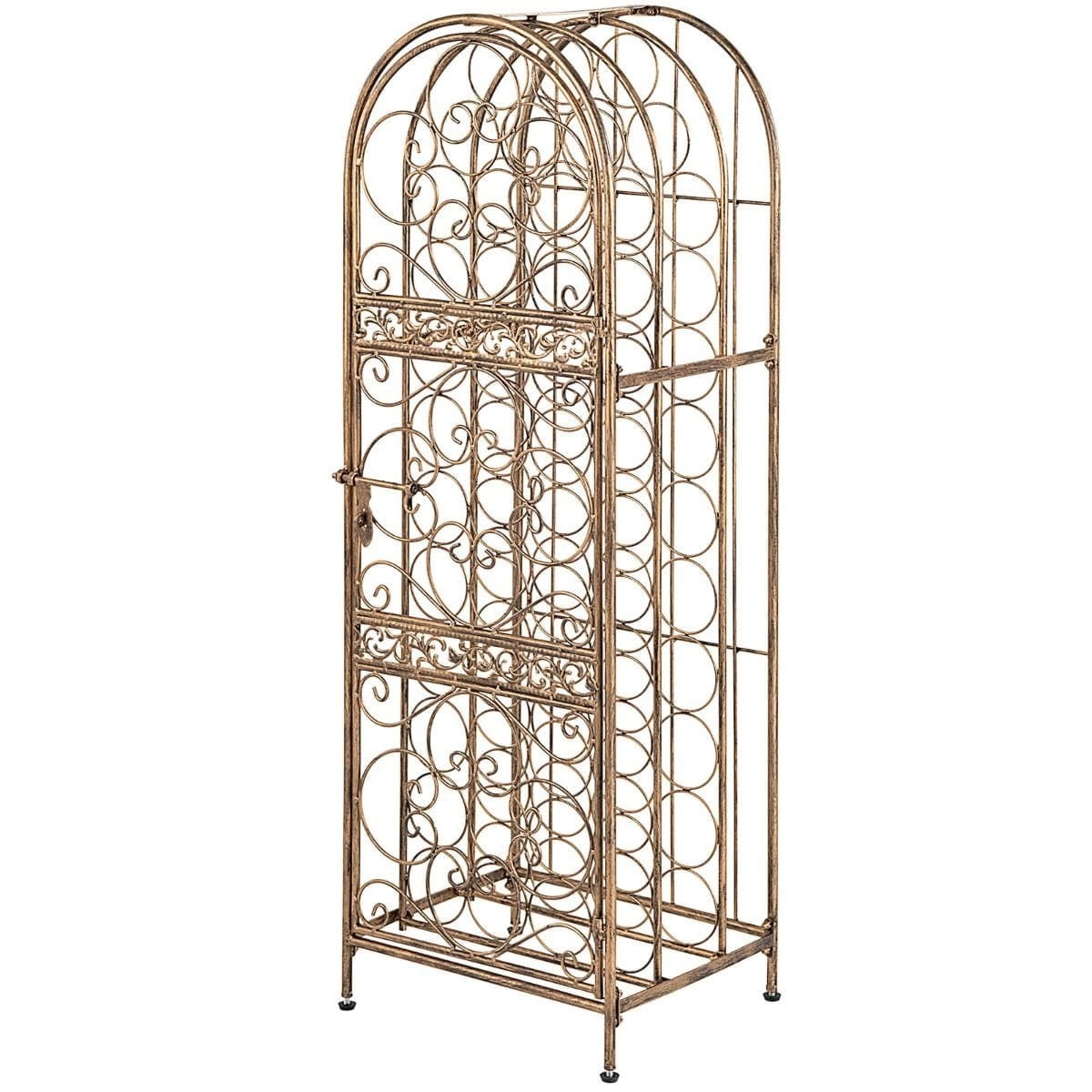 Metalowy regał stojak na wino na 45 butelek