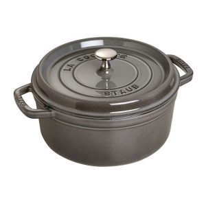 STAUB LA COCOTTE Garnek żeliwny okrągły 3.8 ltr, grafitowy