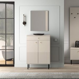 Lustro wiszące Sophie 53 cm kaszmir, lamele