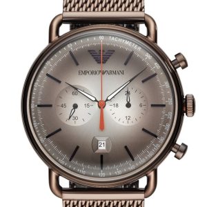 Zegarek ARMANI AR11169. Kwarcowy, Kolor brązowy. Mężczyzna.