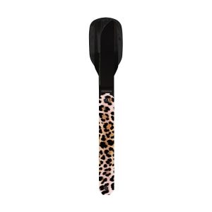 Akinod MAGNETIC STRAIGHT CUTLERY 12H34 BLACK MIRROR Léopard