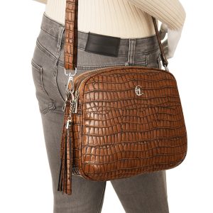 Skórzana listonoszka Canaletto krokodyl TD808s70