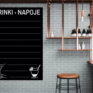 Tablica magnetyczna kredowa drinki napoje 23