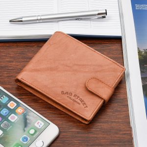Camel Bag Street Portfel Skórzany Męski poziomy na karty 883