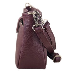 Torebki listonoszki na ramię - Bordowe