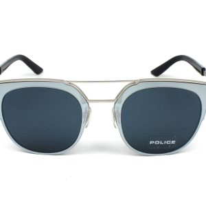 Okulary POLICE SPL584-0581. Okulary przeciwsłoneczne, Kolor niebieski srebrny. Unisex.