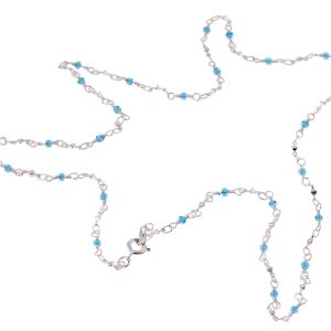 Biżuteria CRISTIAN LAY 43406600. CHOKER, Kolor niebieski srebrny. Kobieta.