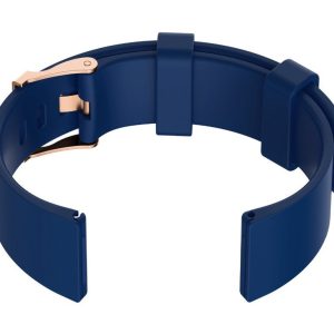 Pasek gumowy do zegarka U15 - granat/rosegold - 20mm