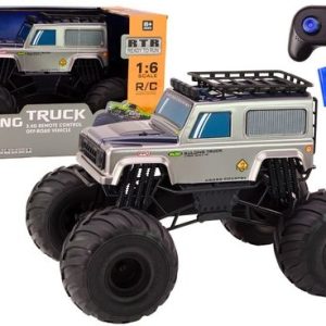 Duże Auto Terenowe Zdalnie Sterowane Suv 2.4G RC 1:6 Szary