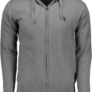 Bluza na zamek US POLO MĘSKI SZARY