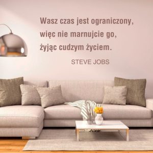 Szablon malarski sentencja: wasz czas jest ograniczony 19sm56