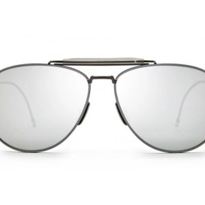 Okulary THOM BROWNE TB015LTDBLKGR. Okulary przeciwsłoneczne, Kolor szary. Unisex.
