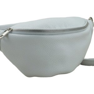 Torebka damska saszetka / nerka - CASUAL - Biała