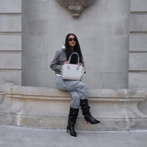 Klasyczna torebka damska ze skóry ekologicznej - Peterson