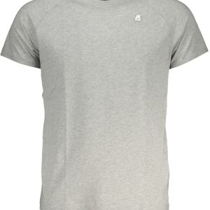 K-WAY SZARY MĘSKI T-SHIRT Z KRÓTKIM RĘKAWEM