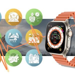 SMARTWATCH UNISEX Rubicon RNCF17 - BLUETOOTH CALL, ŁADOWANIE BEZPRZEWODOWE (sr059b)