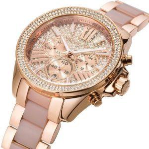 Damski Zegarek Michael Kors Wren MK6096 – Różowe Złoto i Blask Kryształów