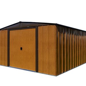 Spacemaker Metalowa szopa na narzędzia Woodlake 1012 Brązowy 370 x 313 x 185 cm