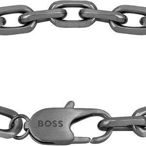 Biżuteria BOSS 1580502M. Bransoletka, Kolor srebrny. Mężczyzna. srebrny