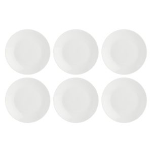 LA PORCELLANA BIANCA ESSENZIALE Zestaw 6 talerzy do sałatek 20 cm