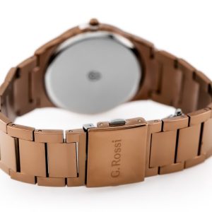 ZEGAREK G. ROSSI - 8245B2-2B3 (zg259f) brown + BOX