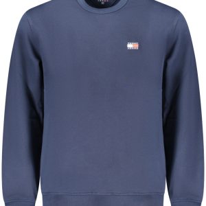 TOMMY HILFIGER MĘSKA NIEBIESKA BLUZA Z ROZPIĘCIEM