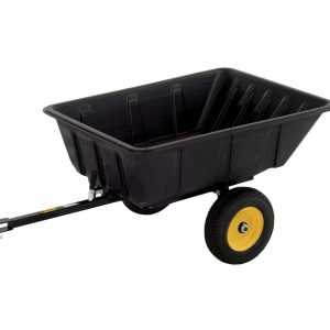 Polar Przyczepa na taczkę plastikowa 283 litry Czarny 175 x 94 x 71 cm