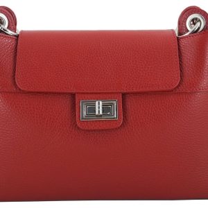 Torebka damska skórzana crossbody - Brązowa jasna