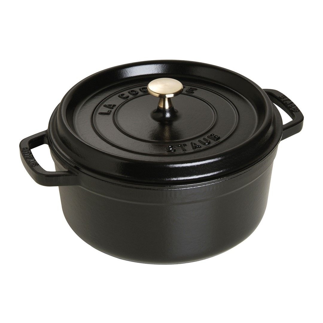 STAUB LA COCOTTE Garnek żeliwny okrągły 3.8 ltr, czarny