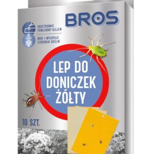 Żółty lep do doniczek na ziemiórki 10 szt. - Bros