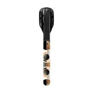 Akinod MAGNETIC STRAIGHT CUTLERY 12H34 BLACK MIRROR Sphère