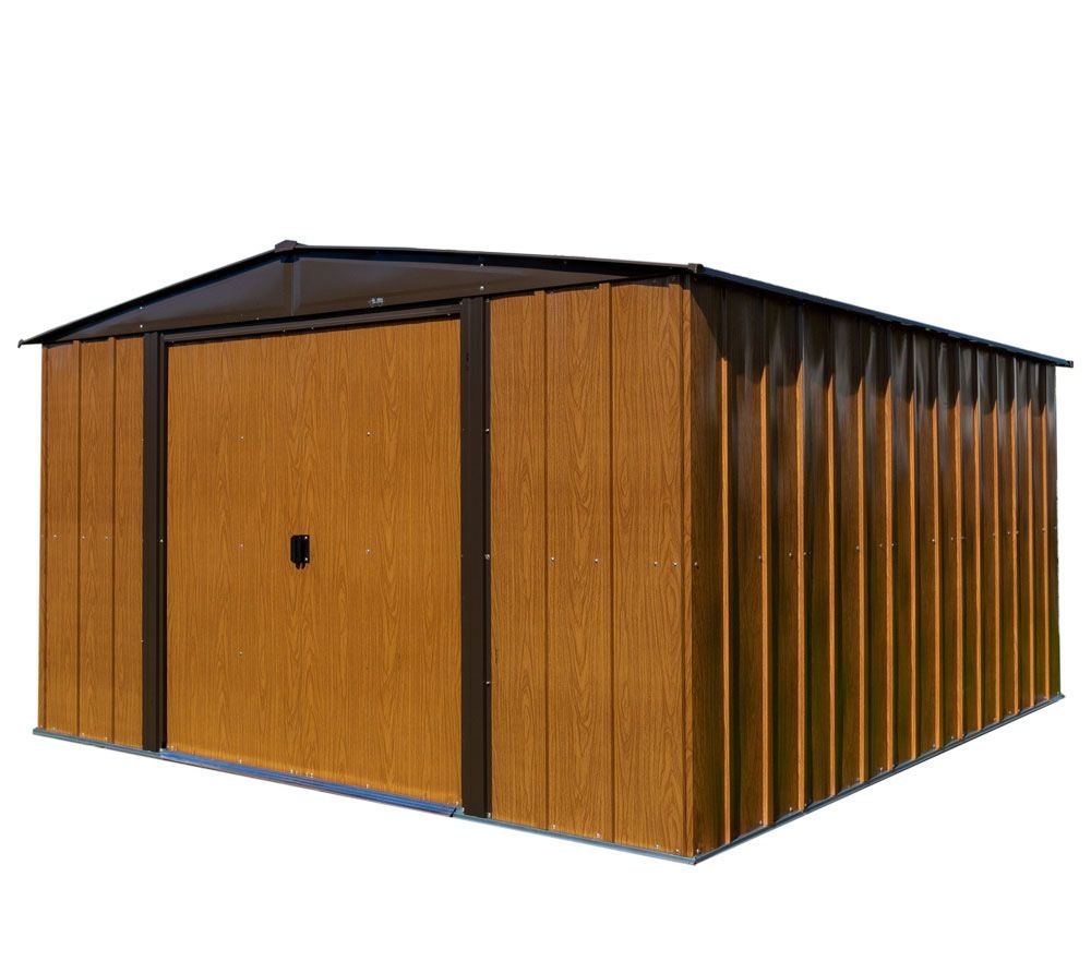 Spacemaker Metalowa szopa na narzędzia Woodlake 108 Brązowy 242x313x185cm