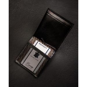 Banknotówka męska skórzana etui na karty Rovicky