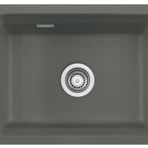 Systemceram Kara 50 U Lava, zlewozmywak ceramiczny, korek manualny