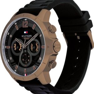 Zegarek TOMMY HILFIGER 1710491. Kwarcowy, Kolor czarny. Mężczyzna.