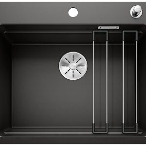 BLANCO ETAGON 6 Silgranit czarny,  korek auto., InFino, szyny Użyj kodu 23BLA06 i płać mniej