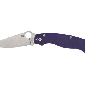 Spyderco MILITARY 2 G-10 DARK BLUE CPM S110V PLAIN C36GPDBL2