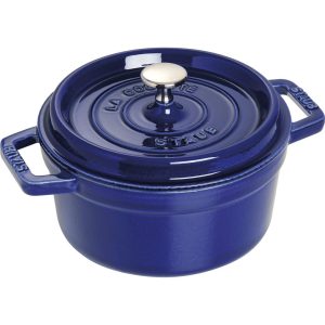 STAUB LA COCOTTE Garnek żeliwny okrągły 2.2 ltr, niebieski