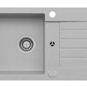 Alveus AMARO 130 Zlewozmywak granital kolor beton 81, z syfonem POP-UP