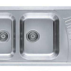 Alveus ELEGANT 70 SAT 111x51 2K zlew wpuszczany, odpływ zatyczkowy z syfonem